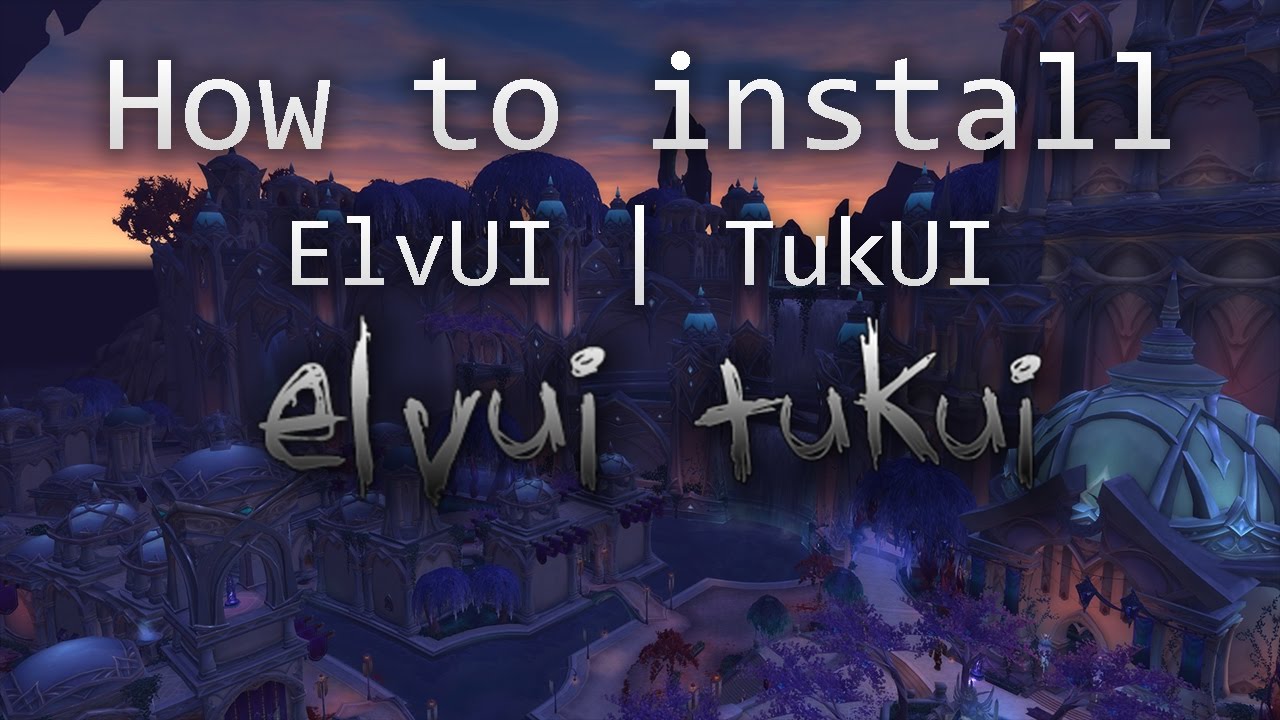 wow elvui update manually